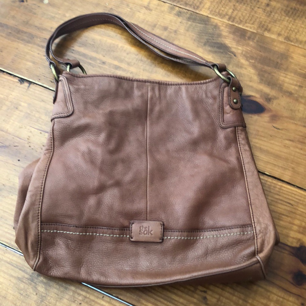 The Sak brown leather hobo